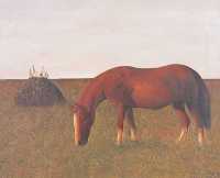 韦尔申 1989年作 草原上的马